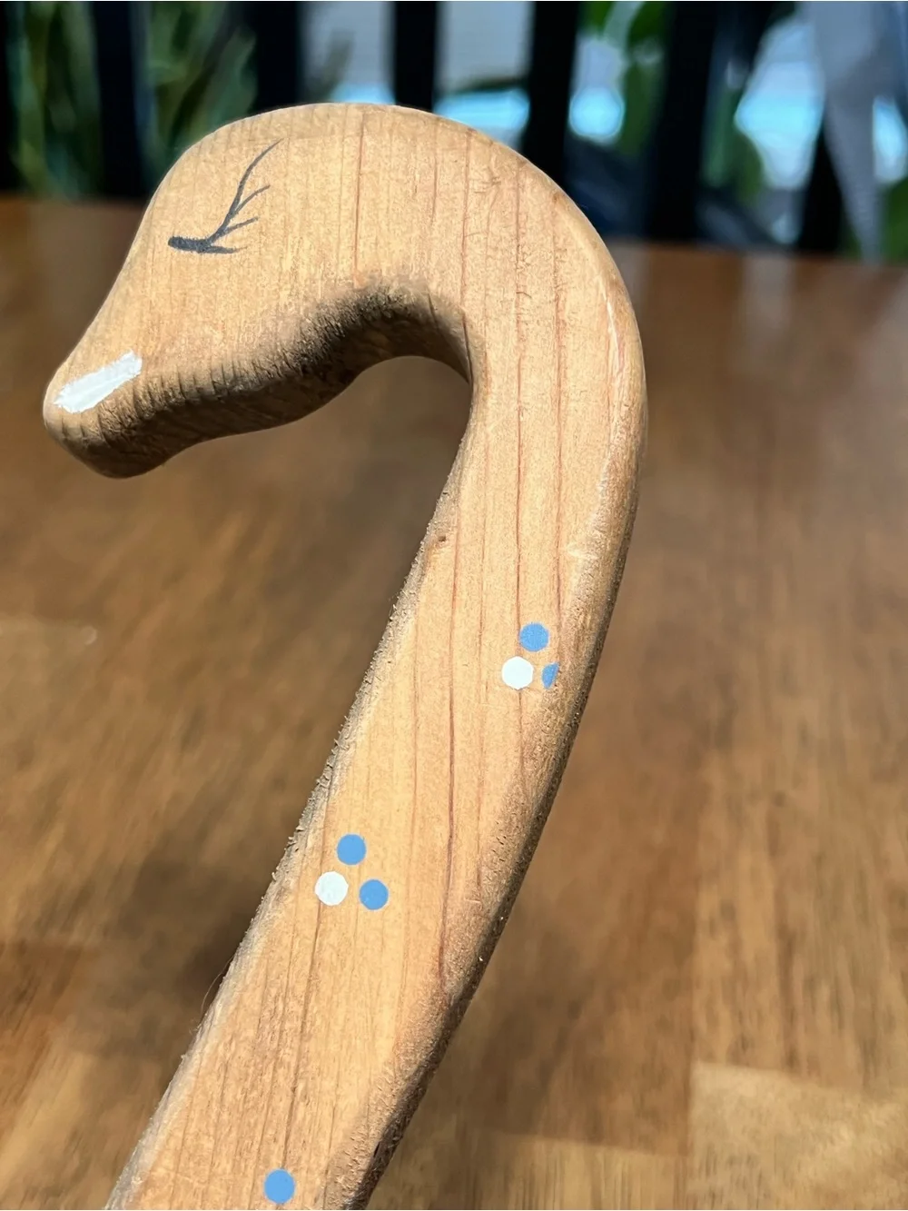 Vintage Wooden Swan Goose Mail Holder Wall Pocket Hand Painted Cottagecore